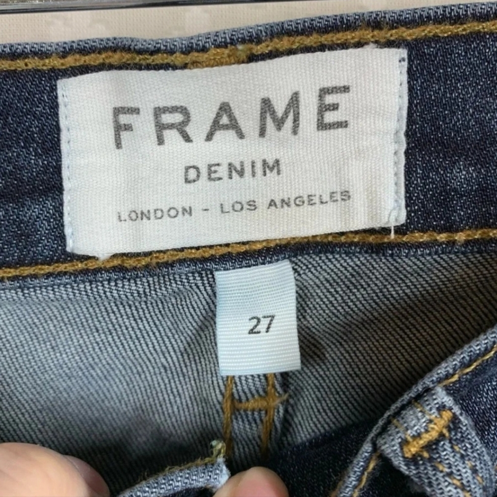 Frame Le Skinny De Jeanne Distressed Skinny Jeans - Picture 3 of 7